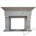 China factory Simple and elegant style marble fireplace prices